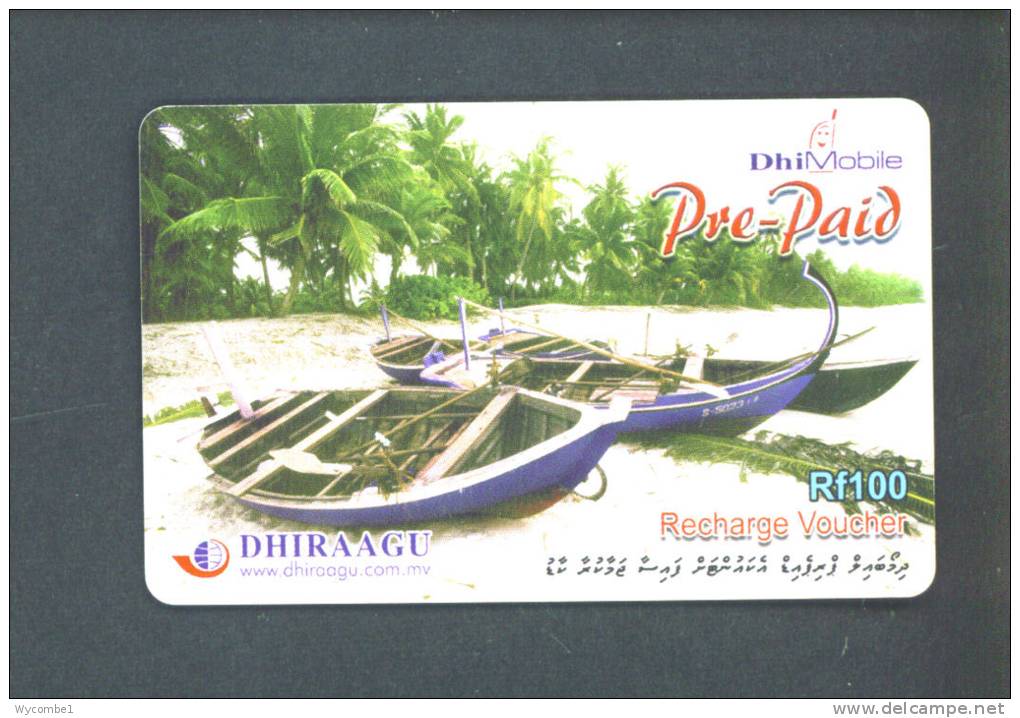 MALDIVES  -  Remote Phonecard As Scan - Maldiven