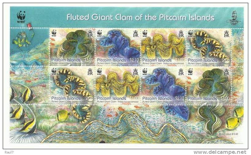 PITCAIRN 2012 - Faune Marine, WWF - BF Neuf*** (MNH) - Unused Stamps