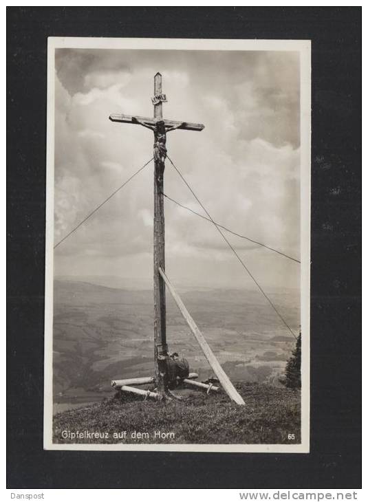 AK Gipfelkreuz Auf Dem Horn 1938 - Immenstadt