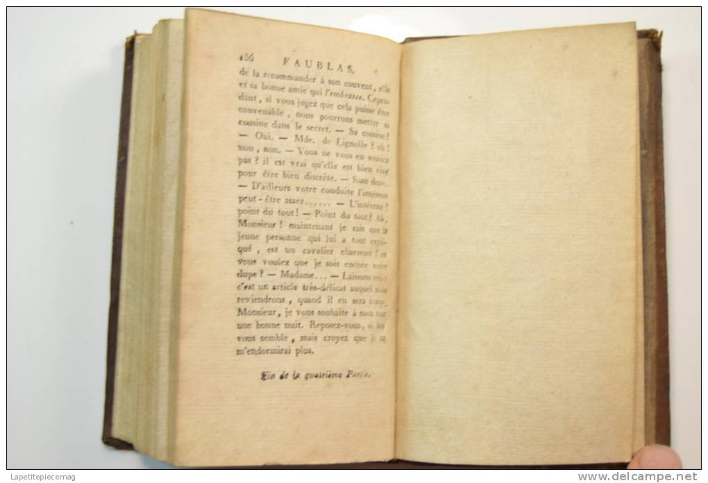 Vie du chevalier de Faublas, 1796, par le citoyen J.B. LOUVET 3eme et 4eme Partie. Vie et fin des amours de chevalier