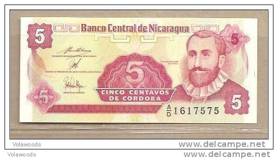 Nicaragua - Banconota Non Circolata FdS UNC Da 5 Centesimi P-168a.2 - 1991 #19 - Nicaragua