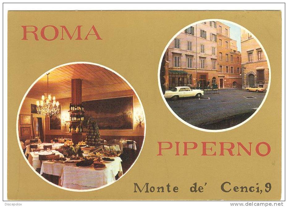 G709 Roma - Monte De Cenci - Ristorante Piperno - Auto Cars Voitures / Non Viaggiata - Bars, Hotels & Restaurants