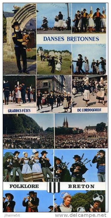 Bretagne - Musique Et Danses De Bretagne ; Lot De 8 Cartes. - Danses