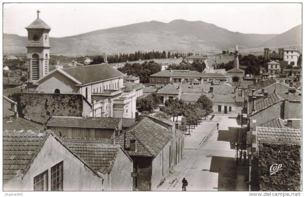 CPSM SOUK AHRAS (Algérie) - Vue Sur L'église Et La Mosquée - Souk Ahras