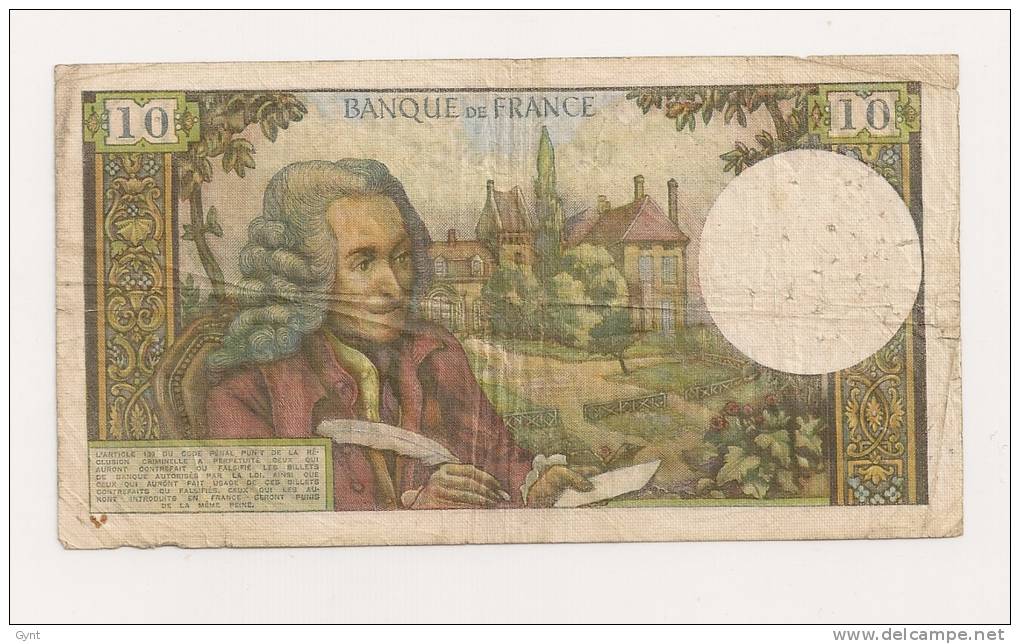 10 FRANCS VOLTAIRE  7.12.1972 - 10 F 1963-1973 ''Voltaire''