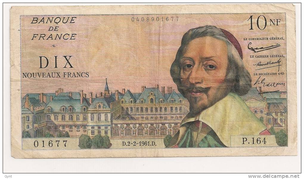 10 NF RICHELIEU  2.2.1961 - 10 NF 1959-1963 ''Richelieu''