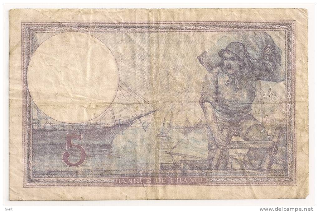 5 FRANCS VIOLET 3.1.1924 - 5 F 1917-1940 ''Violet''