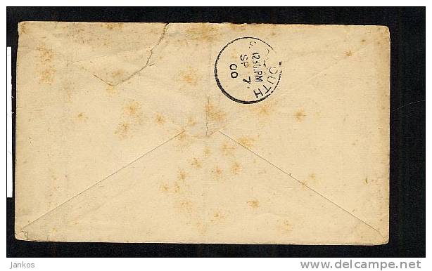 GB QV Postal Stationery 1d Pink Envelope EP31 Used Coathland Sidmouth (U427) - Entiers Postaux