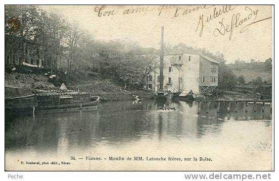 N°26569 -cpa Vianne (12) Moulin De MM Latouche Frères, Sur La Baïse- - Moulins à Eau