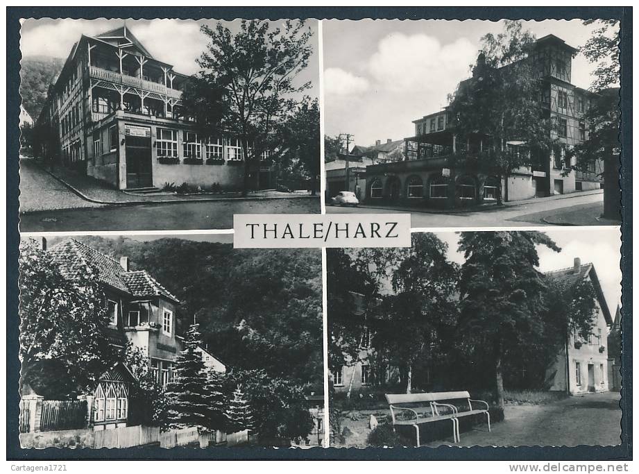 12-1068 Thale / Harz (Normalformat, 1966) - Kurheim Brunhilde, Hotel Bodetal U.a. - Thale