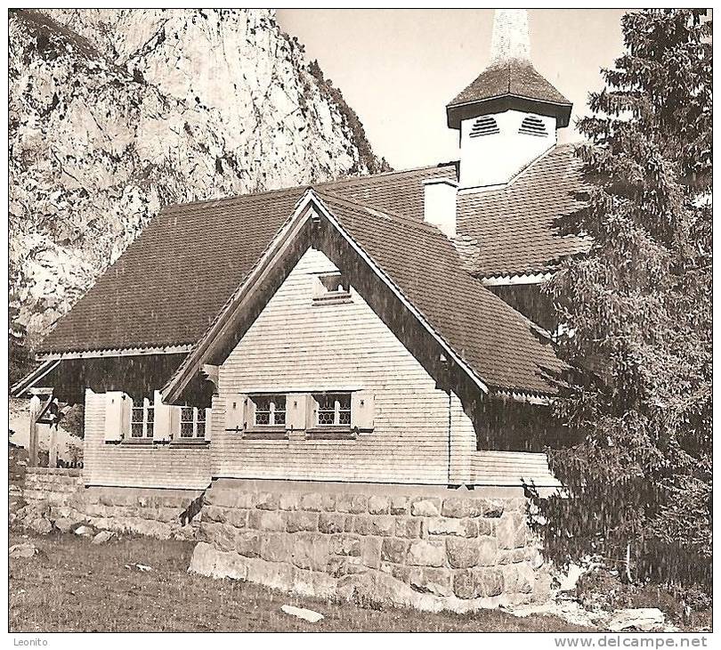 HOLZEGG Kapelle Mit Gr. Mythen Schwyz Alpthal 1966 - Alpthal