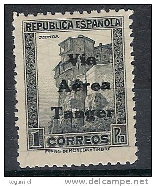 Tanger 138 ** Sobrecargado. 1939. Via Aerea - Marruecos Español