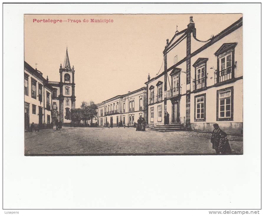 PORTUGAL - PORTALEGRE [044] (ALENTEJO ) - LARGO DO MUNICÍPIO  - EDIÇÃO BARTOLOMEU DA GUERRA CONDE - Portalegre