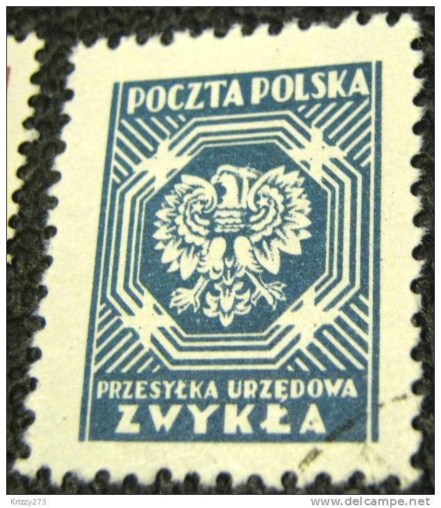 Poland 1945 Official Stamp Eagle - Used - Dienstzegels