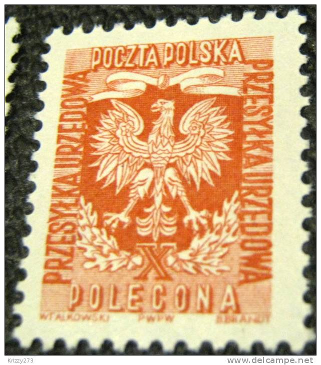 Poland 1954 Offical Stamp Eagle - Mint - Dienstmarken