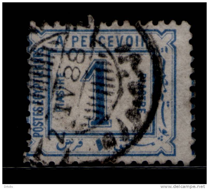 EGYPT / POSTAGE DUE / 1888 / SCOTT J 12 / RARE CLEAR CANCELLATION ( EL-MANSORA ) / VF USED  . - 1866-1914 Khedivate Of Egypt