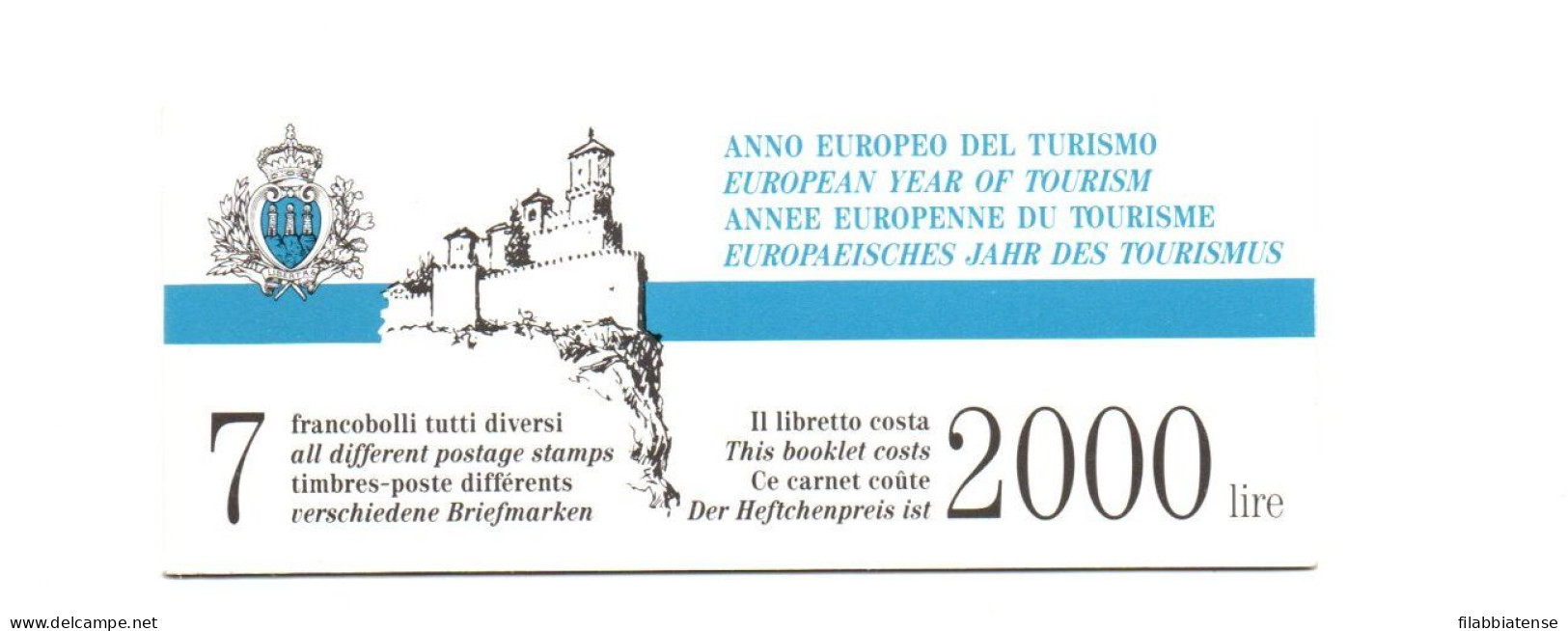 1990 - San Marino Libretto 2 Anno Del Turismo  ++++++++++ - Markenheftchen