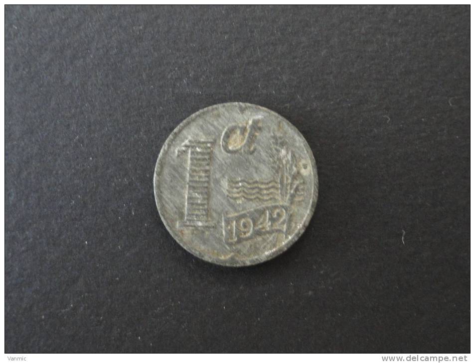 1942 - 1 Cent - Pays Bas - 1 Centavos