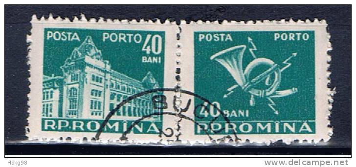 RO+ Rumänien 1957 Mi 105 Portomarken - Postage Due