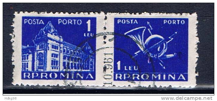 RO+ Rumänien 1967 Mi 112 Portomarken - Strafport