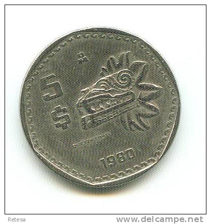 MEXICO  5 PESOS  1980 - Mexico