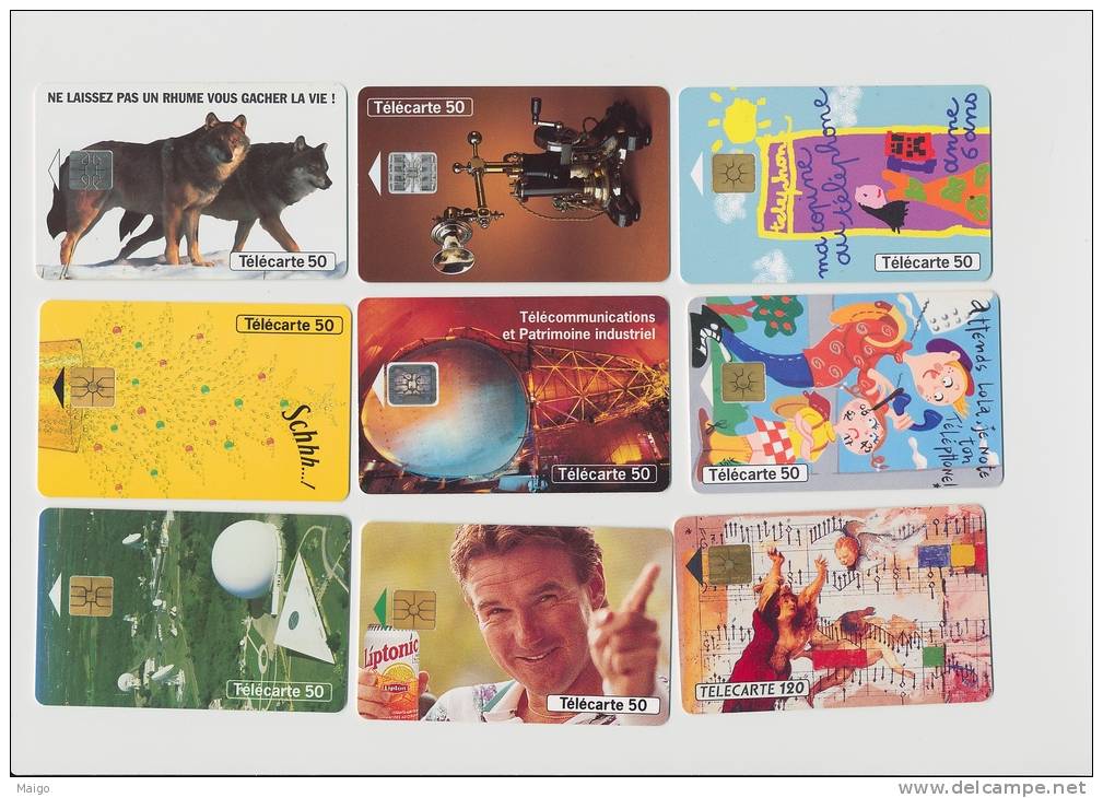 21 TELECARTES DIVERSES - Collections