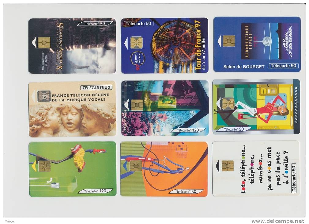 21 TELECARTES DIVERSES - Sammlungen