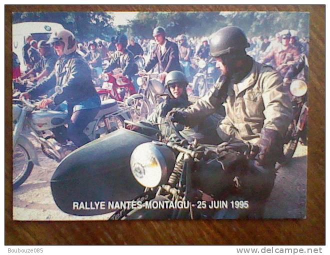 Sports Moto ( Rallye - Nantes -  Montaigu - 25 Juin 1995 - Amicale Des Vieux Guidons Nantais (carte Vierge Superbe - Motociclismo