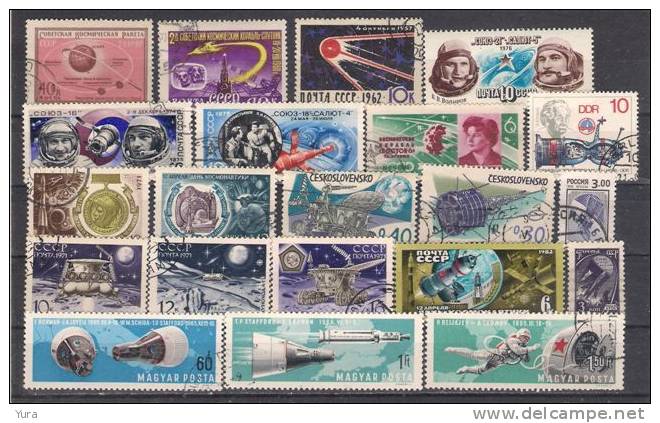 Lot 183   Space 4 Scans 88 Different MNH, Used - Collections