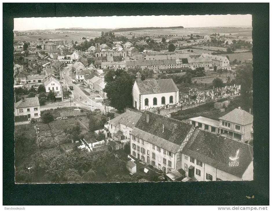 CPSM - En Avion Au-dessus De PUTTELANGE LES FARSCHWILLER (57) - Vue Panoramique Aérienne Noir Et Blanc LAPIE 1 - Puttelange