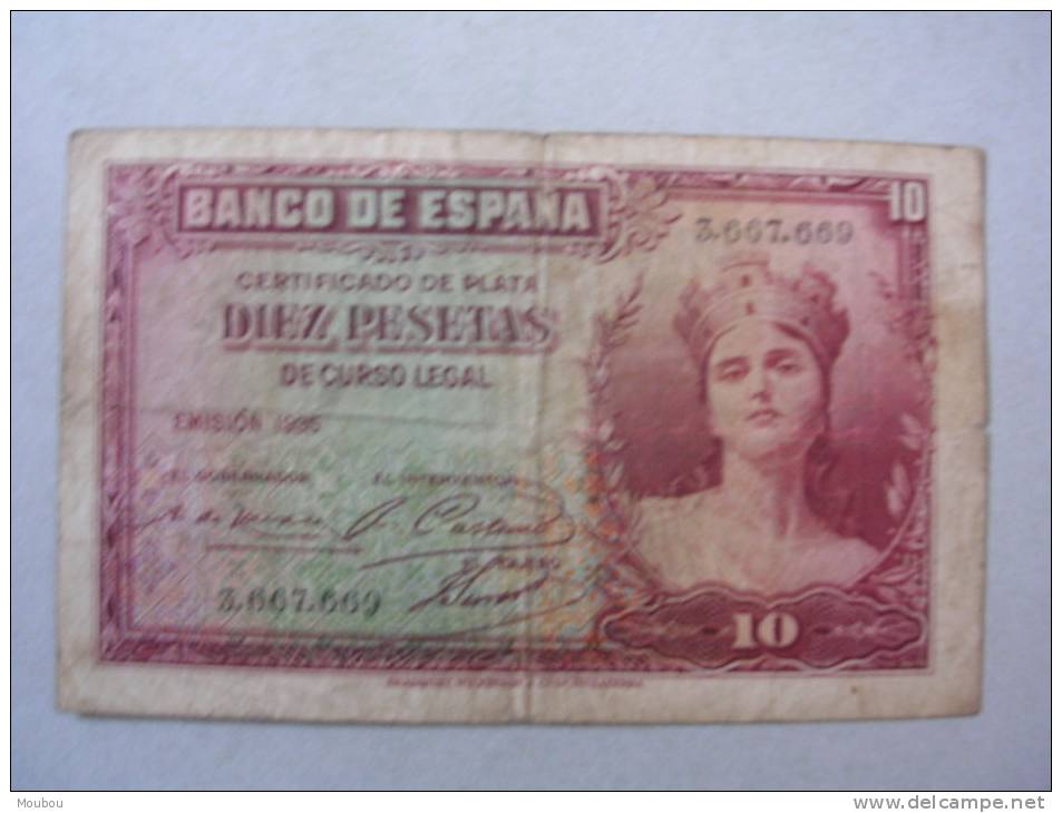 Espagne - 10 Pesetas - 1935 - 10 Pesetas