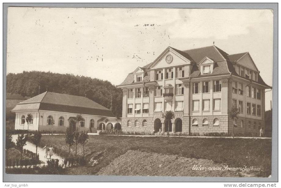 ZH USTER Primarschulehaus 1921-12-23 Foto W.Zimmermann #1496 - Uster