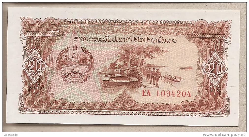 Laos - Banconota Non Circolata FdS UNC Da 20 Kip P-28r (Replacement Note) - 1988 #19 - Laos