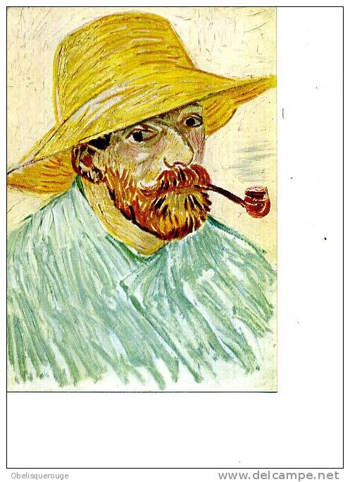 VAN GOGH PORTRAIT DE L ARTISTE A LA PIPE - Van Gogh, Vincent