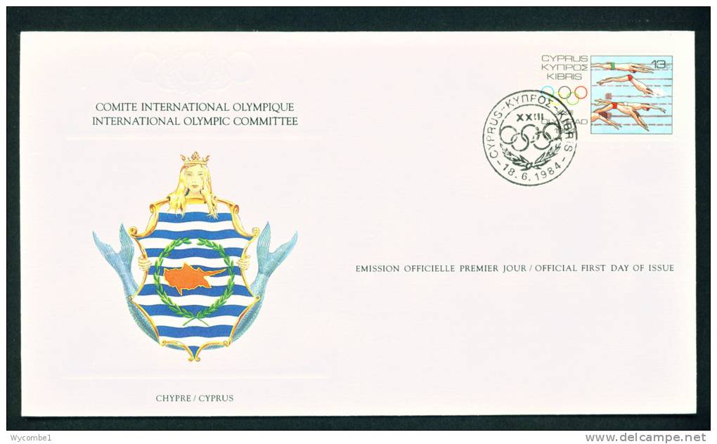 CYPRUS  - 1984 Olympics FDC As Scan - Lettres & Documents