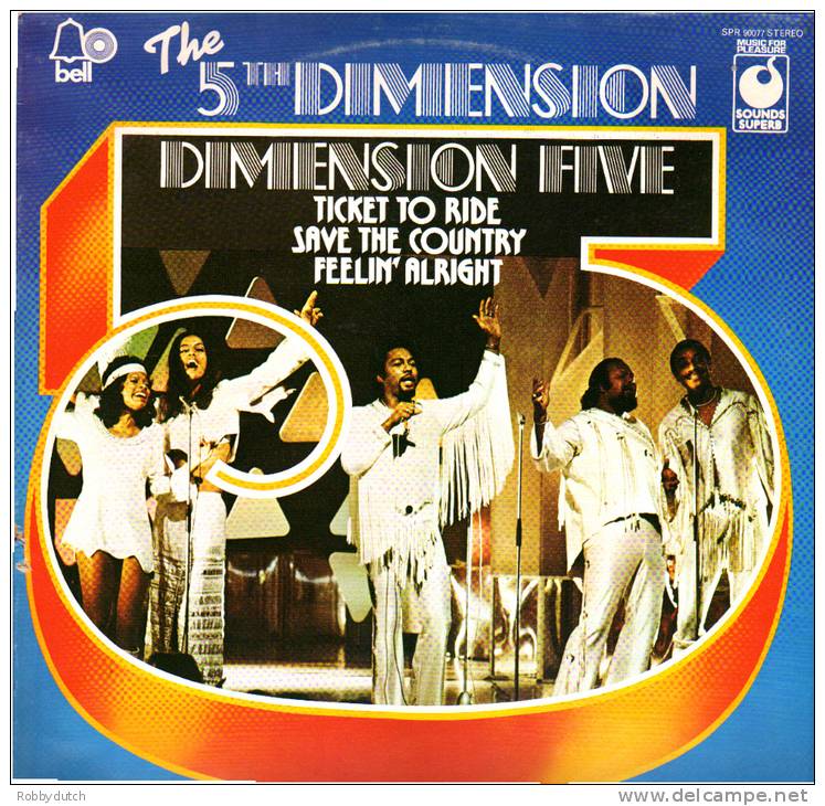* LP *  THE FIFTH DIMENSION - DIMENSION FIVE (England 1970) 5th DIMENSION - Soul - R&B