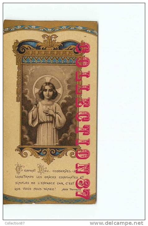 CARTE RELIGIEUSE De 1ere COMMUNION De LOUISE NEYRAGUET à SAINT HIPPOLYTE En MAI 1930 - PRIERE ABBE PERREYVE - Religion & Esotérisme
