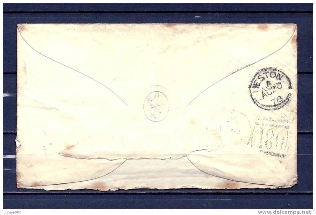 Yvert N° 26 Op Brief Van Chester Naar Chester - Cancel 180 - 19/08/1878 (GA6720) - Storia Postale