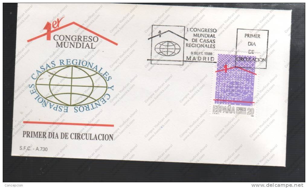 SELLOS DE ESPAÑA SOBRE PRIMER DIA - Otros & Sin Clasificación