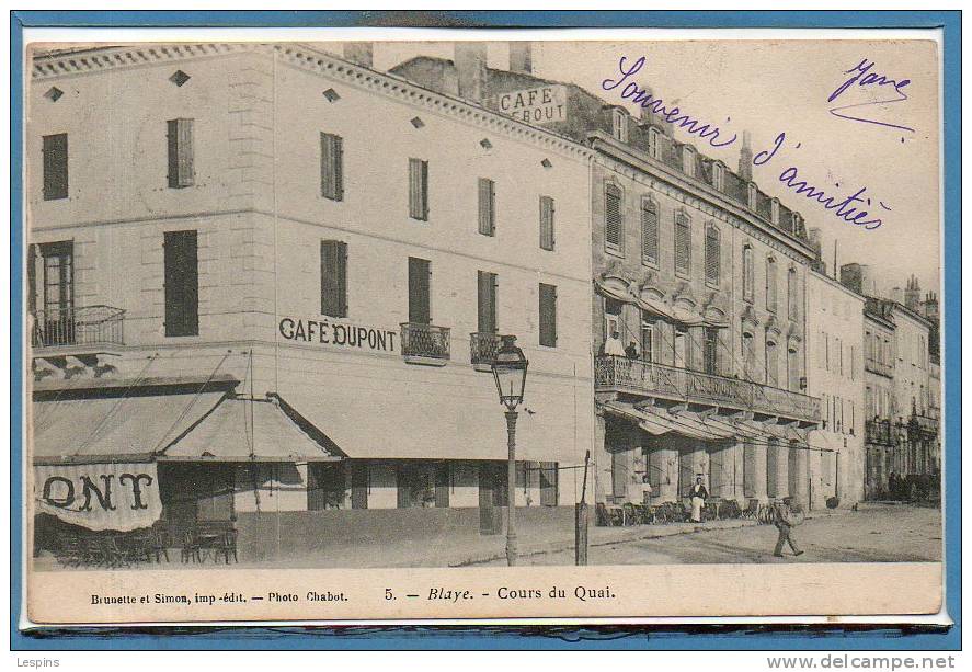 33 - BLAYE -- Cours Du Quai - Blaye