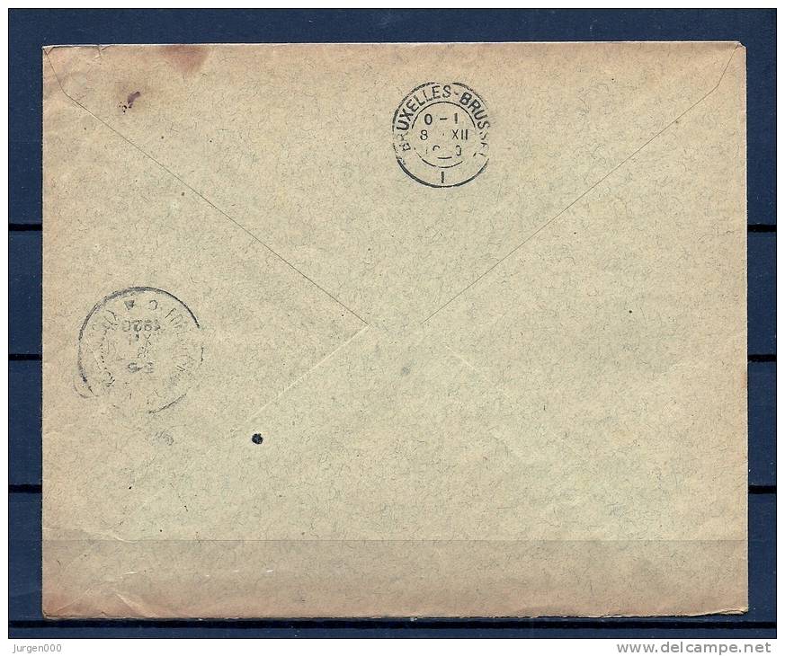 Nr 138 Op Brief Van Berzée Naar Bruxelles 07/12/1920 - Sterstempel (GA5673) - 1915-1920 Albert I