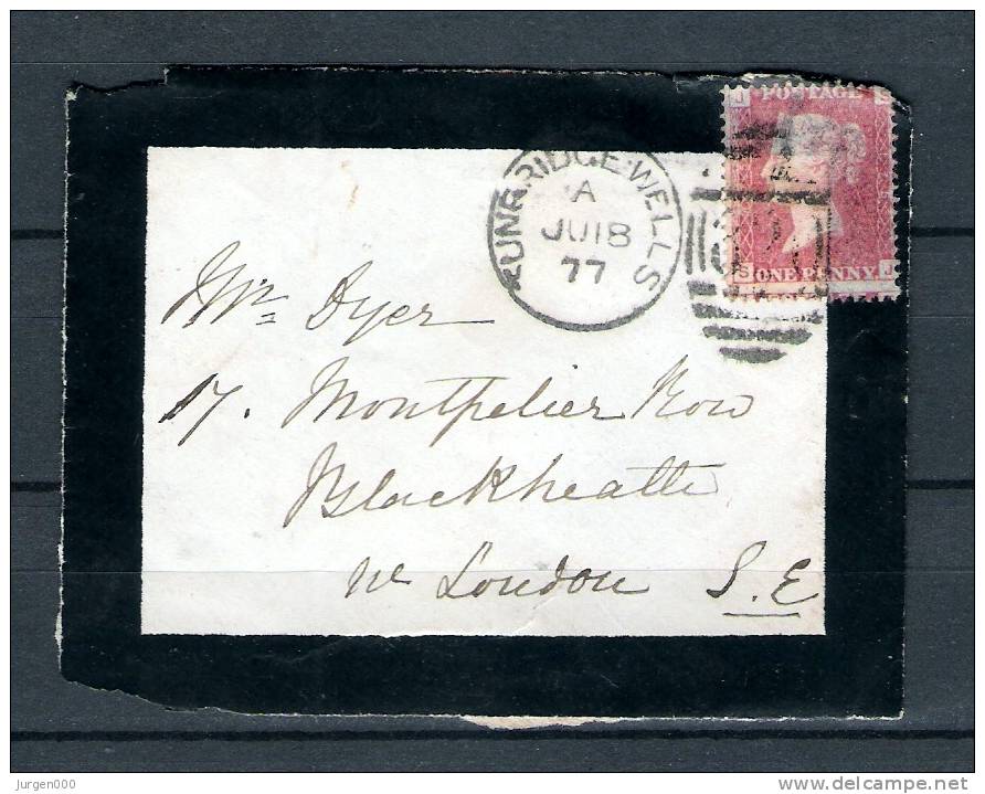Yvert N° 26 Op Briefstukje Van Unbridgewells 08/06/1877 (GA6692) - Briefe U. Dokumente
