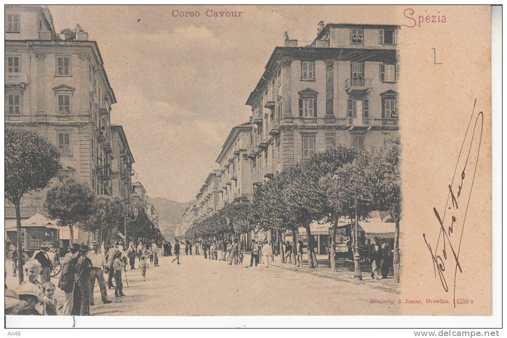 - LA SPEZIA -CORSO CAVOUR VG  BELLA FOTO D´EPOCA ORIGINALE 100% - La Spezia