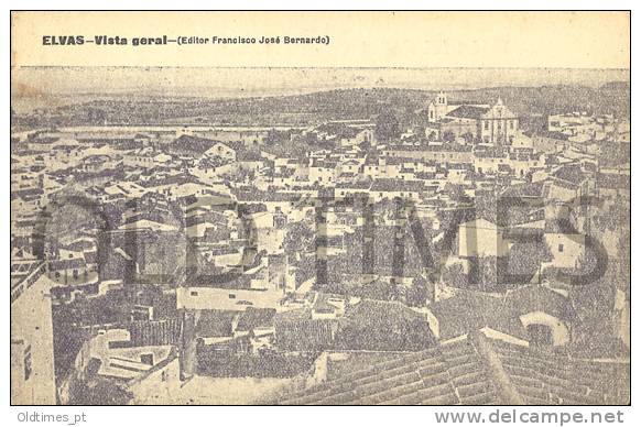 PORTUGAL - ELVAS - VISTA GERAL - 1910 PC - Portalegre