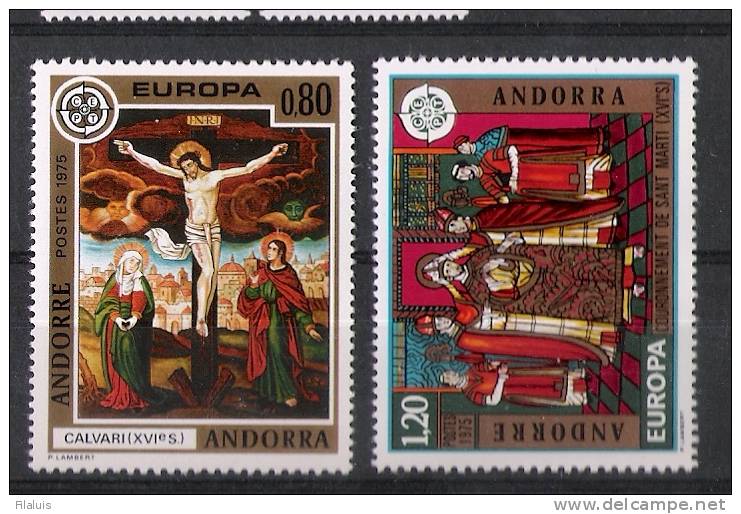 01611 Andorra Francesa Edifil 264-265 Europa 75 ** Eur. 21,- - Nuevos