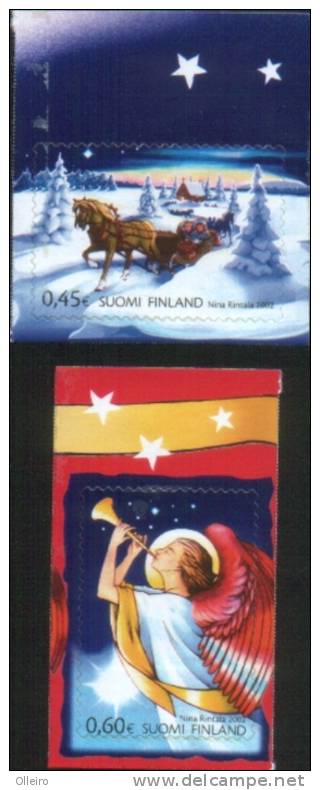 Finlandia Finland 2002 Natale Christmas  2v Self Adhesives  ** MNH - Unused Stamps