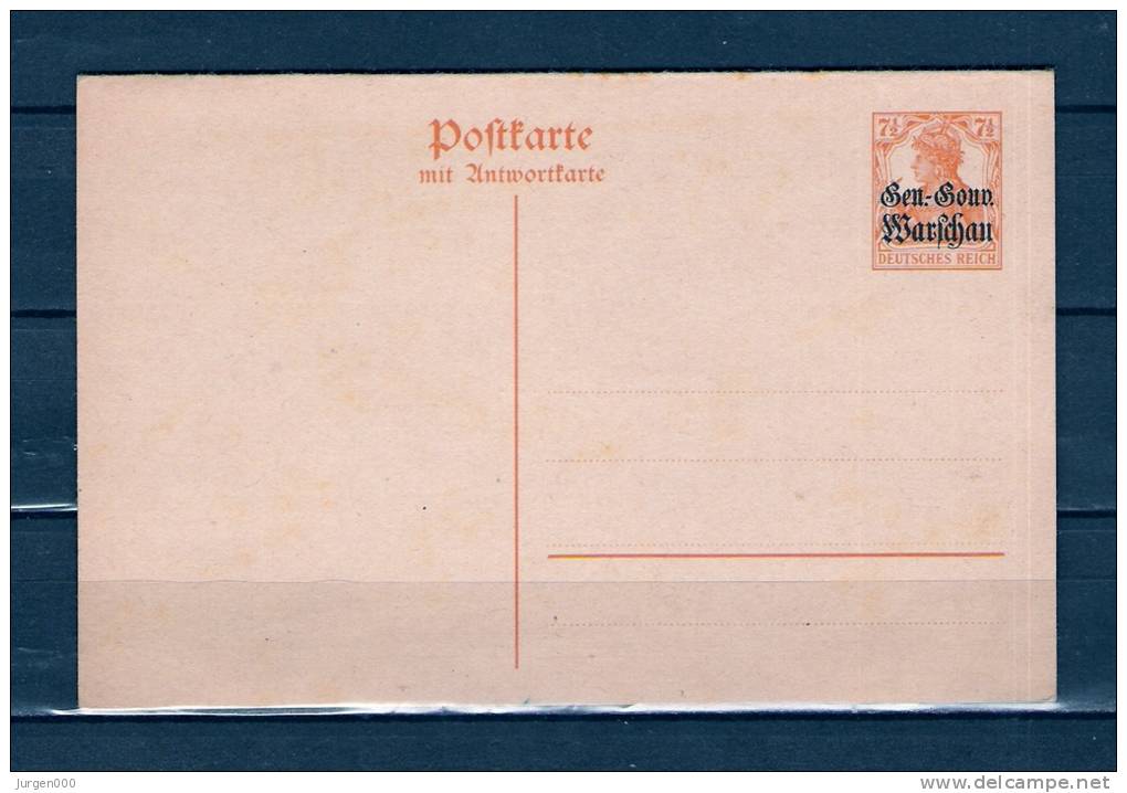 Postkarte (GA6667) - Foreign Occupations