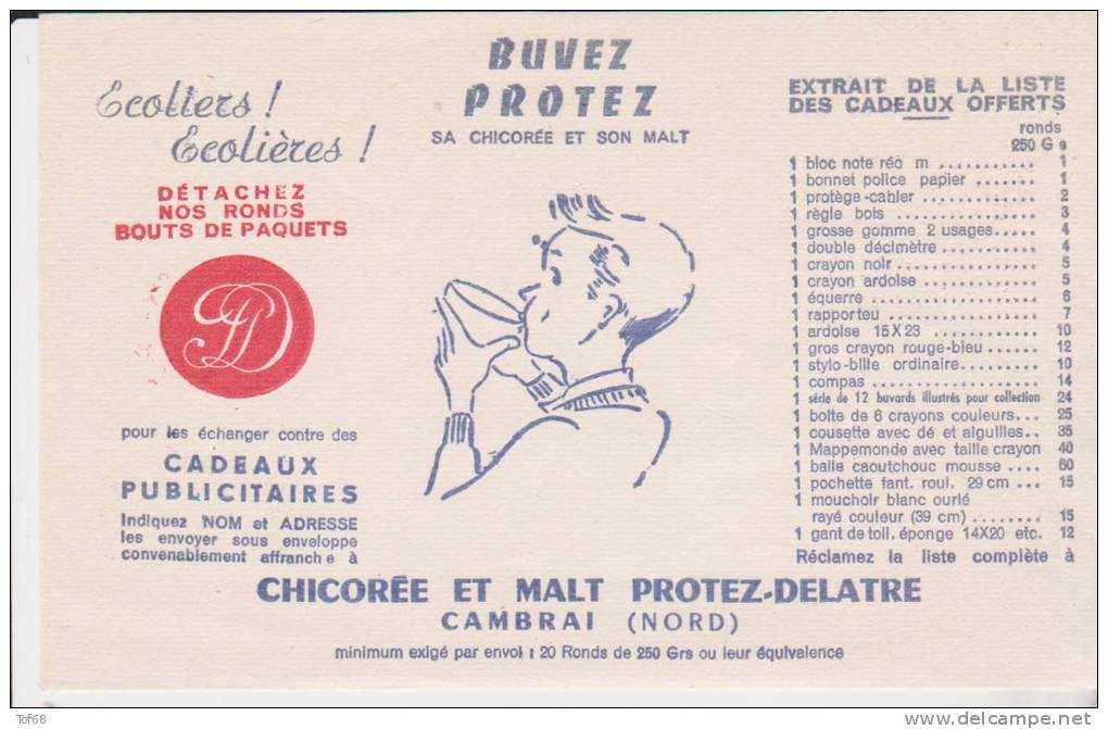 Buvard Chicorée Protez Delatre - Café & Thé