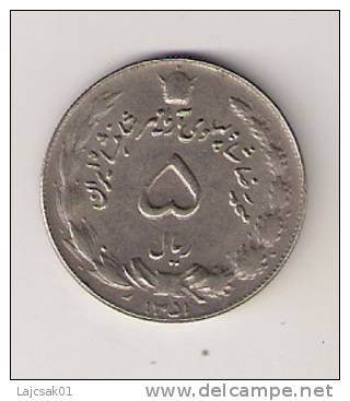 5 Rials 1351 (1972) KM#1176 - Iran