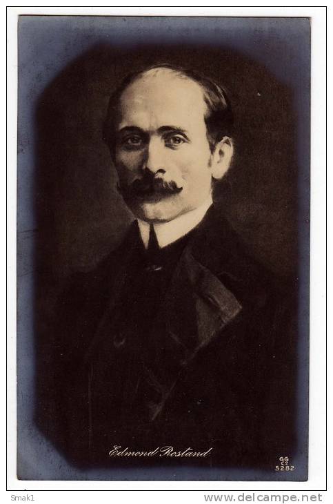 FAMOUS PEOPLE WRITERS EDMOND ROSTAND 1868-1918 FRENCH POET AND DRAMATIST GGC Nr. 5282 OLD POSTCARD - Writers